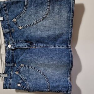 Denim mini skirt